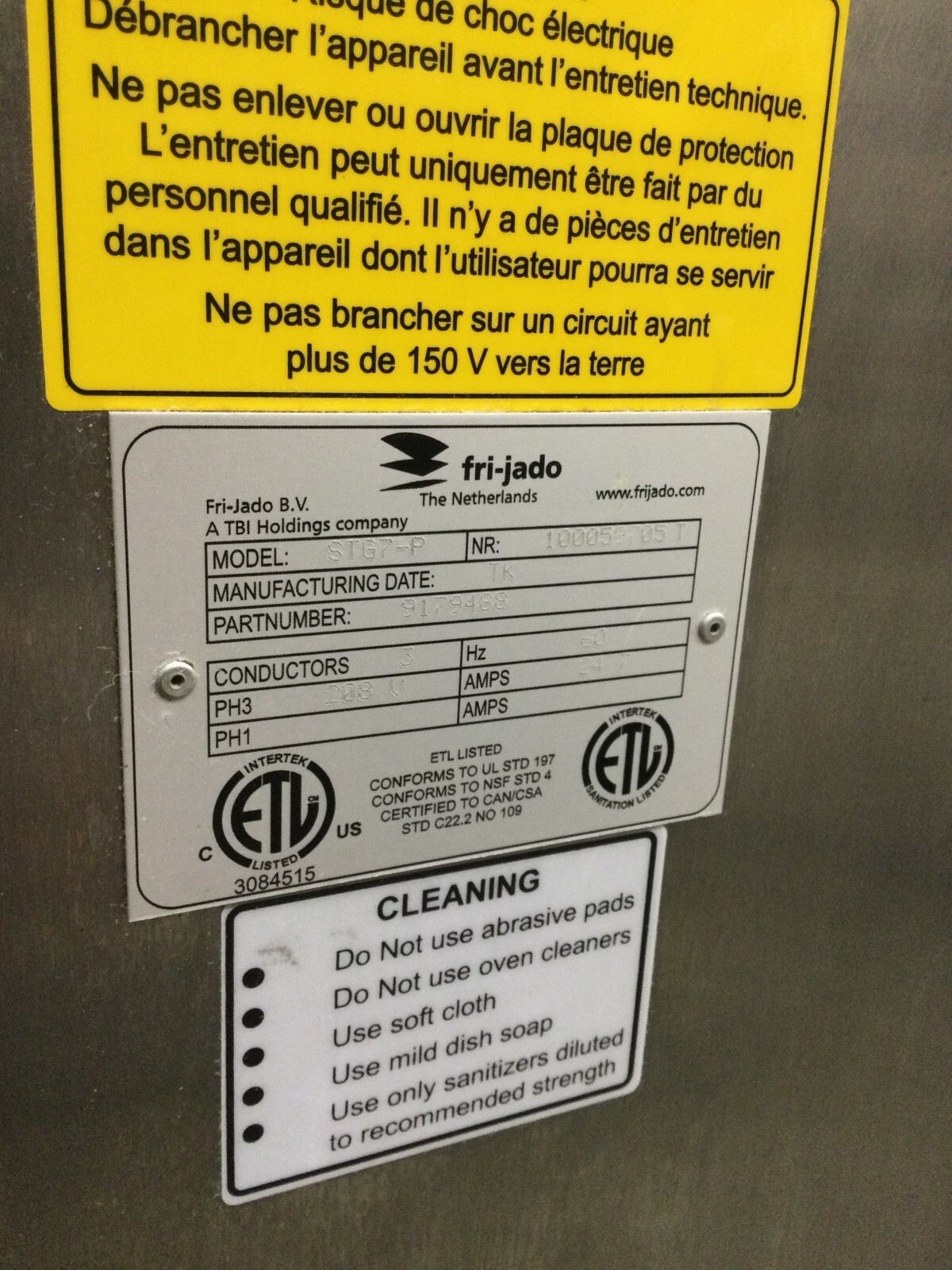 Fri Jado STG7 Double Stack Ovens Fully Refurbished