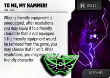 Marvel Heroclix TO ME, MY HAMMER - ONE SHOT OS011 Collector's Trove Set