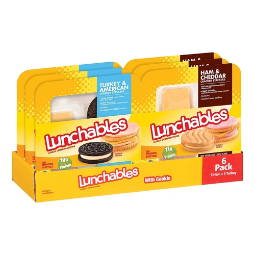 Lunchables Ham &amp;amp;amp; Turkey Variety Lunch Kit 20.7 oz. 6Pack 902-00011