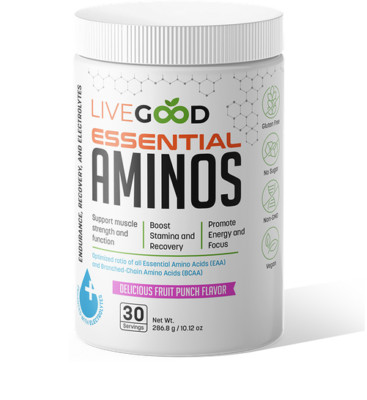 LIVE GOOD Essential Aminos | Support Muscle Strength | Boost Stamina & Recovery