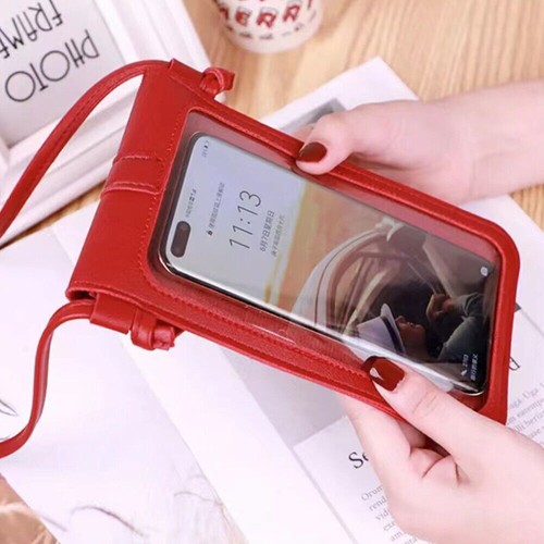 Girls PU Leather Mobile Phone Bag Case Pouch Cross Body Purse Small Shoulder Bag - Picture 9 of 13