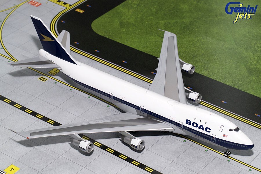 BOAC Boeing 747-100 G-AWNF Gemini Jets G2BOA654 Scale 1:200