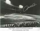 NY Yankees Roger Maris 60th HR signed 8x10 photo by pitcher Orioles Jack Fisher — photo 1