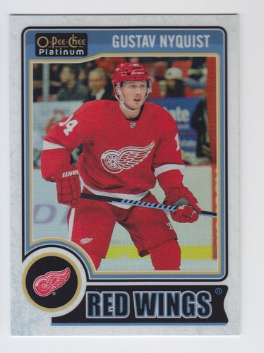 Gustav Nyquist [White Ice] #47 2014 O-Pee-Chee Platinum card