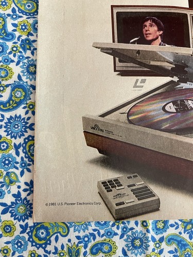 Vintage 1981 Pioneer Laser Disc Player Print Ad With Stereo Sound- Ad Only - Picture 5 of 7