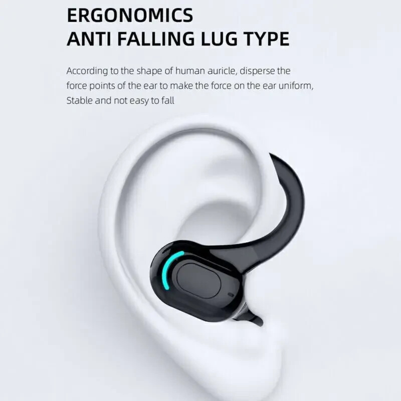 Casque Bluetooth sans fil noir 5.1 avec micro intégré kit mains libres