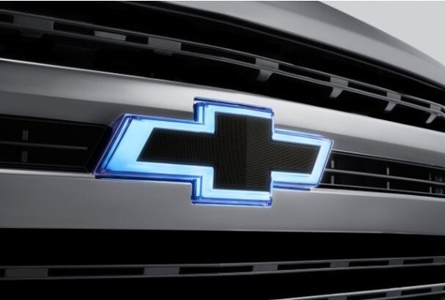 Custom Gloss Black & Red Front Bowtie Emblem For 2019+ Silverado 1500/2500HD/3500HD
