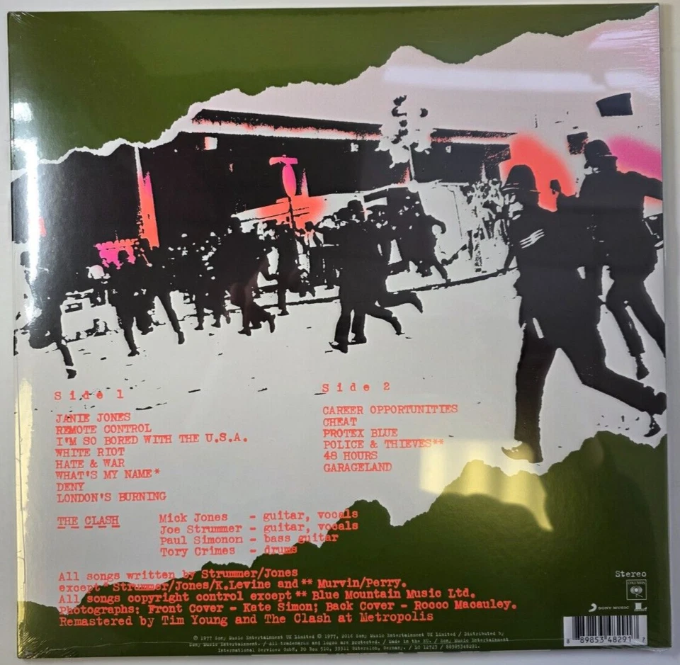 The Clash The Clash LP Album vinyl record Reissue 180gram remastered punk - Image 2 of 4