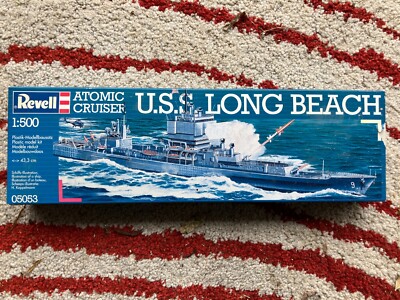 Revell  | 1:500 | U.S.S. LONG BEACH - Atomic Cruiser 05053 | Neu OVP | 43,3cm