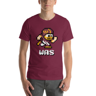 Washington Commanders NES Football Player 8-bit Tecmo Super Bowl Nintend T-Shirt