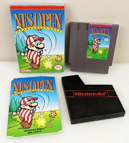 Nintendo NES Open Tournament Golf Video Game CIB Working MARIO Golf Orginal Box