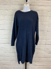 Jessica Simpson Cozy Knit Sweater Dress, Women's Size S, Navy