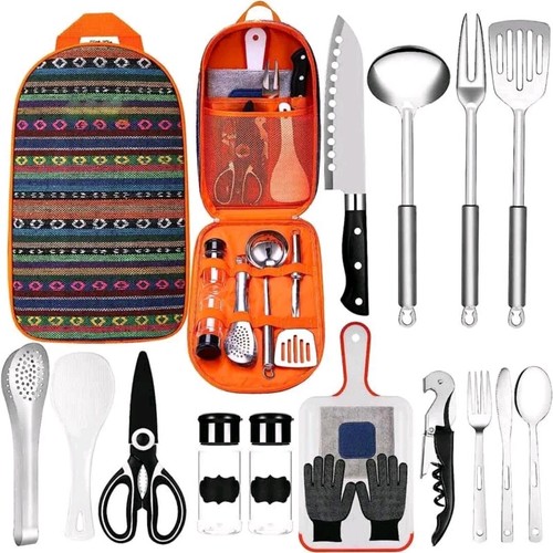 Camping Cooking Utensils Set Kitchenware Cookware Equipment Out/Indoor Gear Kit