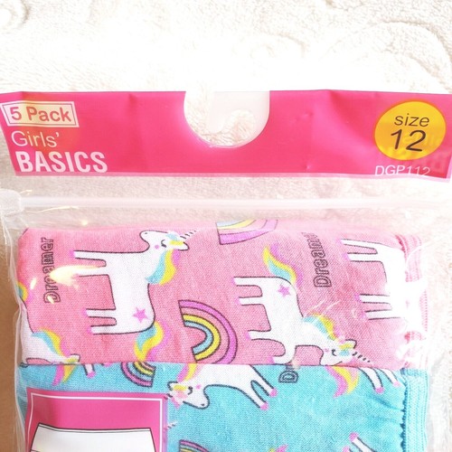 Girls Basics Size 12 Underwear Briefs 5-Pack Tagless Size 12 Lot of 2 = 10 - Picture 3 of 6