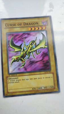 Fluch des Drachen LOB-066 1. Auflage Legende der blauen Augen Yu-Gi-Oh! AE