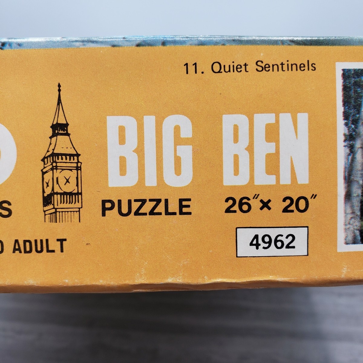 Vintage Big Ben Quiet Sentinels 1000 piece 26