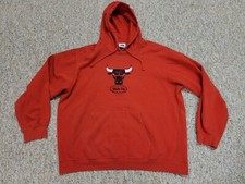 Windy City Sweatshirt Mens XL Red NBA Basketball Majestic Hoodie Chicago