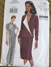 SKIRT TOP BLOUSE Patterns WOMANS Teens SZ 20 - 22 - 24