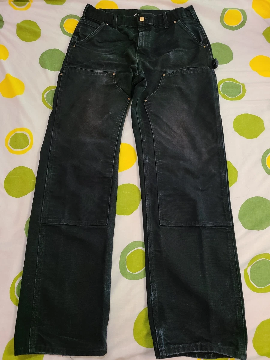 Carhartt Double Knee Pants W34 L33 Black | eBay