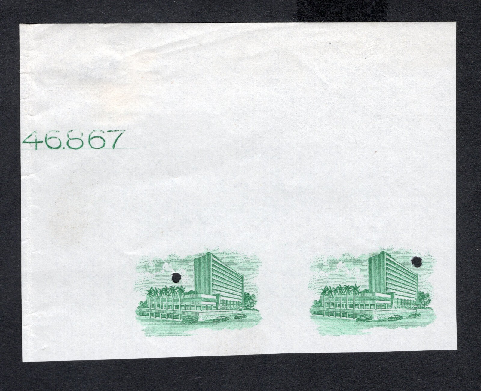 Honduras 1956 pair of stamps Mi#530 PROOF RR MNH