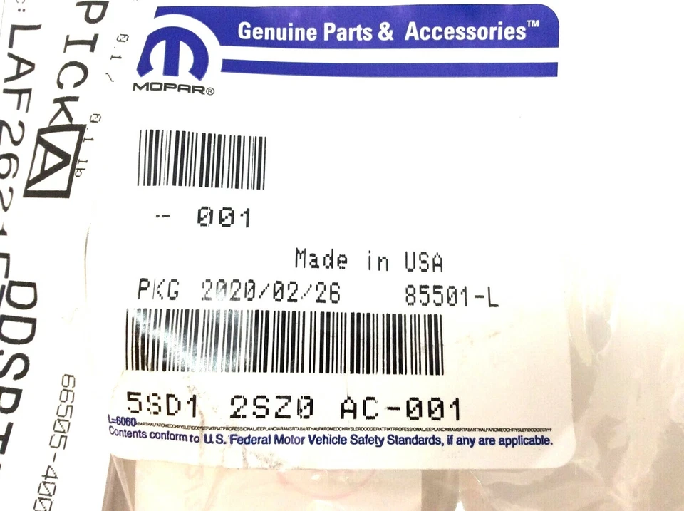 2017-2019 Chrysler Pacifica Front RH Passenger Fog Lamp chrome Bezel Trim new - Image 3 of 3