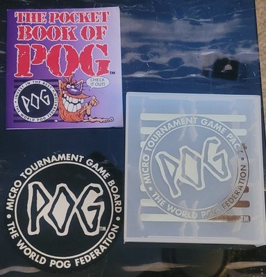 1990 World POG Federation Micro Tournament Case Board Pocket Book WPF Vintage