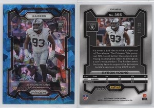 2023 Panini Prizm Rookies Blue Ice Prizm /99 Byron Young #355 Rookie RC