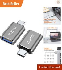 2-Pack USB C to USB 3.0 Adapters - Fast Data Transfer and Charging Solutions