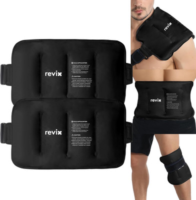 16'' × 9'' Flexible Gel Ice Packs Reusable for Lower Back with Strap, Dual-Sided S