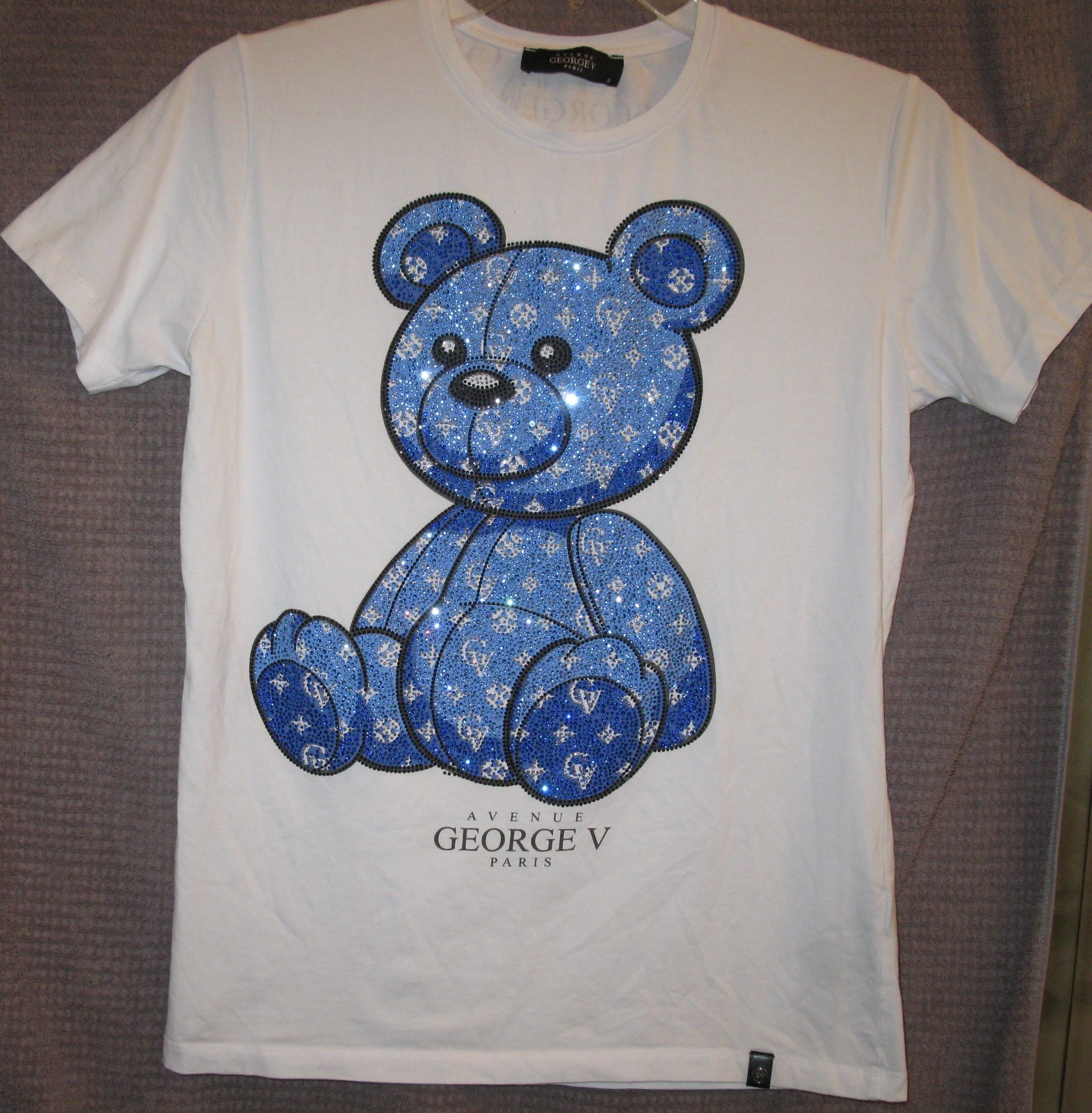 Avenue George V Mezcla Algodón/Spandex Oso de Peluche Camiseta Hombre Talla Pequeña