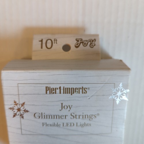 Pier 1 Imports Joy Glimmer Flexible String LED Lights 10ft 50 Lights - Picture 2 of 7