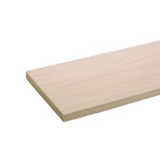 Project Board - 48 In. X 6 In. X 1 In. - Unfinished S4S Poplar Hardwood W/ No Fi