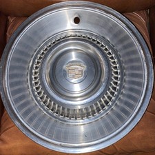1970s Cadillac  Vintage Wheel Cover Metal 16 Inch