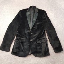 New Look Mens Jacket 38R Black Velvet Tuxedo ...