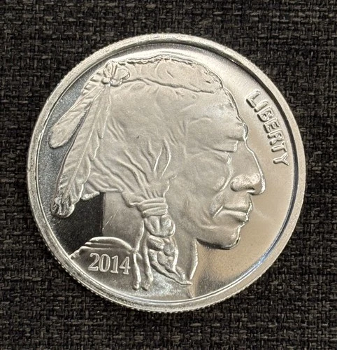 1oz 2014 Silver Buffalo Round .999 Pure Silver Bullion