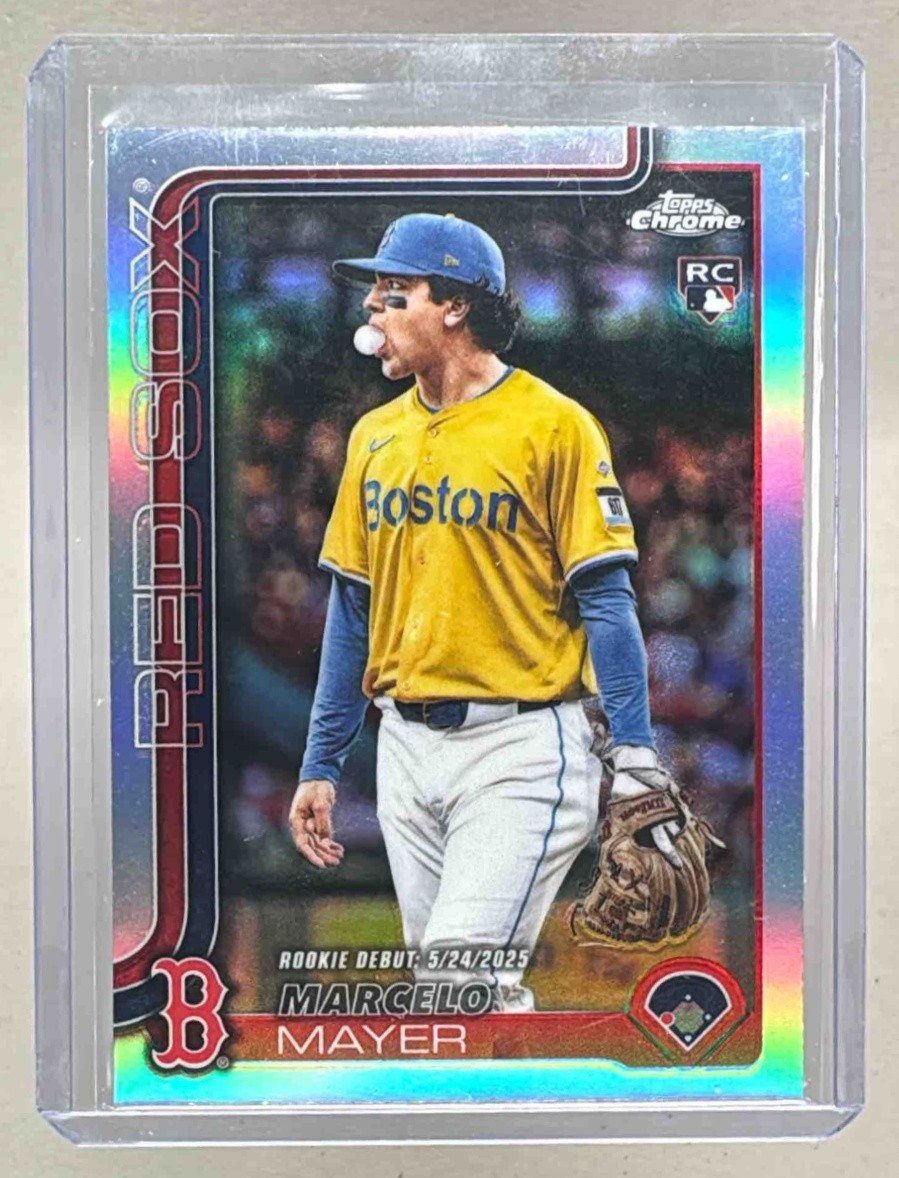 Marcelo Mayer 2025 Topps Chrome Update #USC117 Refractor Rookie RC