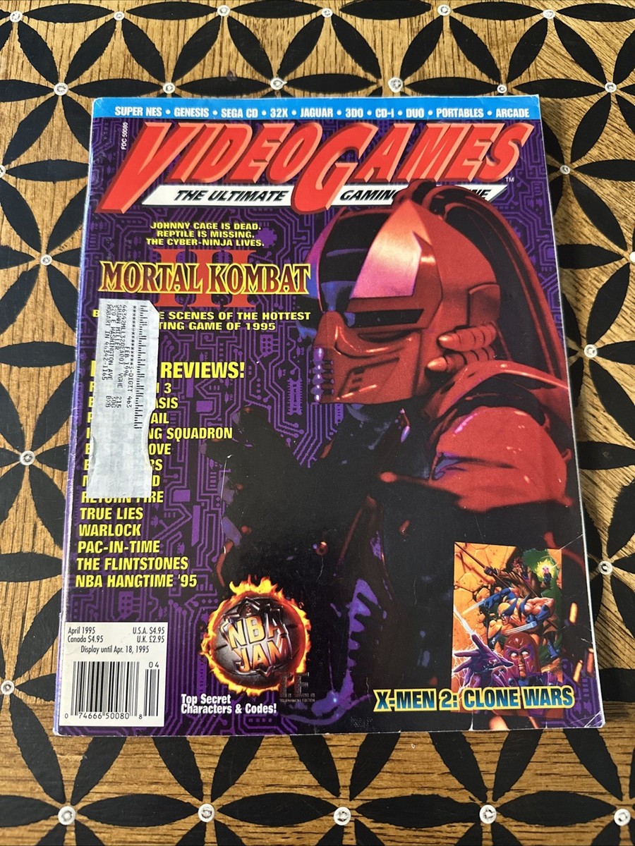 Video Games The Ultimate Gaming Magazine August 1996 Mortal Kombat