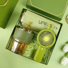 Fan/Towel/Cup Souvenir Gift Set 3IN1 Gift Box Set  Personalized Gifts