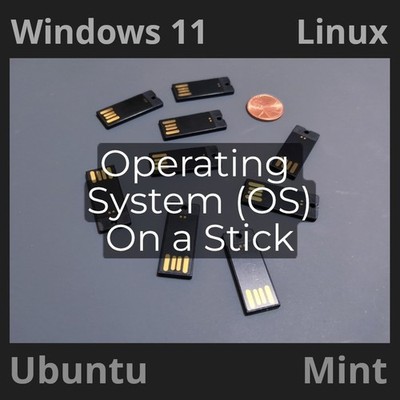 Operating System on a Stick | USB Flash Drive (ANY OS -- YOU CHOOSE) MS Windows