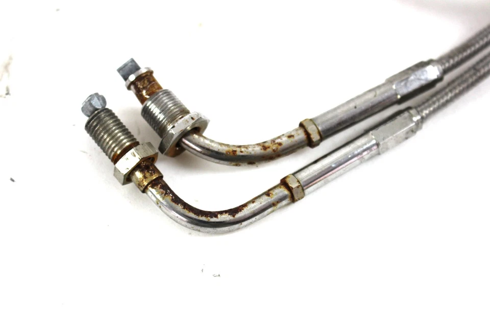 01-09 Juego de línea de acelerador embrague trenzado acero Honda VT750DC Spirit Foto 2 de 4