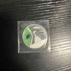 Alien Invasion  -  UFO - Green Alien  - 1 oz - .999 Silver Round - Colored