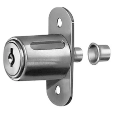 COMPX NATIONAL C8043-C415A-14A Sliding Door Lock, Nickel,Key C415A 5ELC2