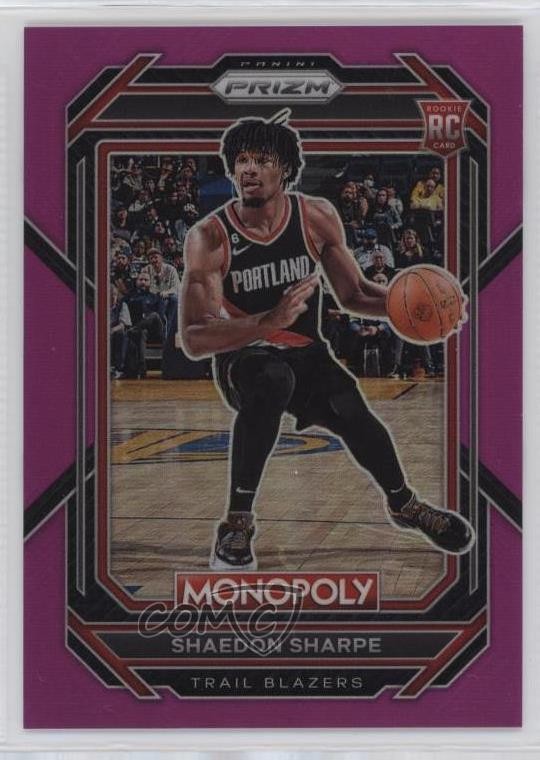 2022-23 Panini Prizm Monopoly Pink Prizm 114/149 Shaedon Sharpe #74 3g6