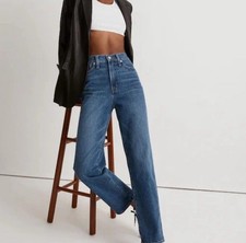 Madewell The Perfect Vintage Straight Jean Women  s Size 27 Blue Denim