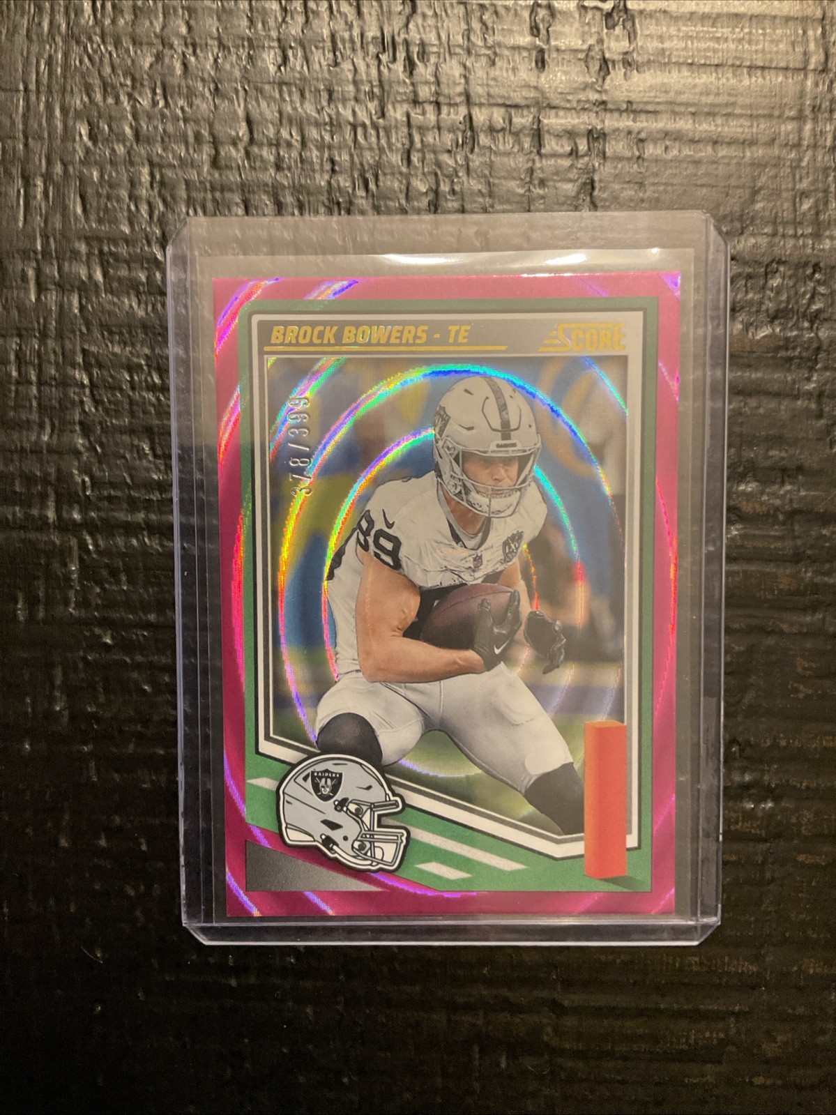 2025 Score Pink Ellipse Brock Bowers 378/399 #36