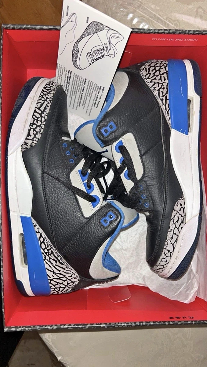 Preços baixos em Jordan 3 Retro Sport Blue | eBay