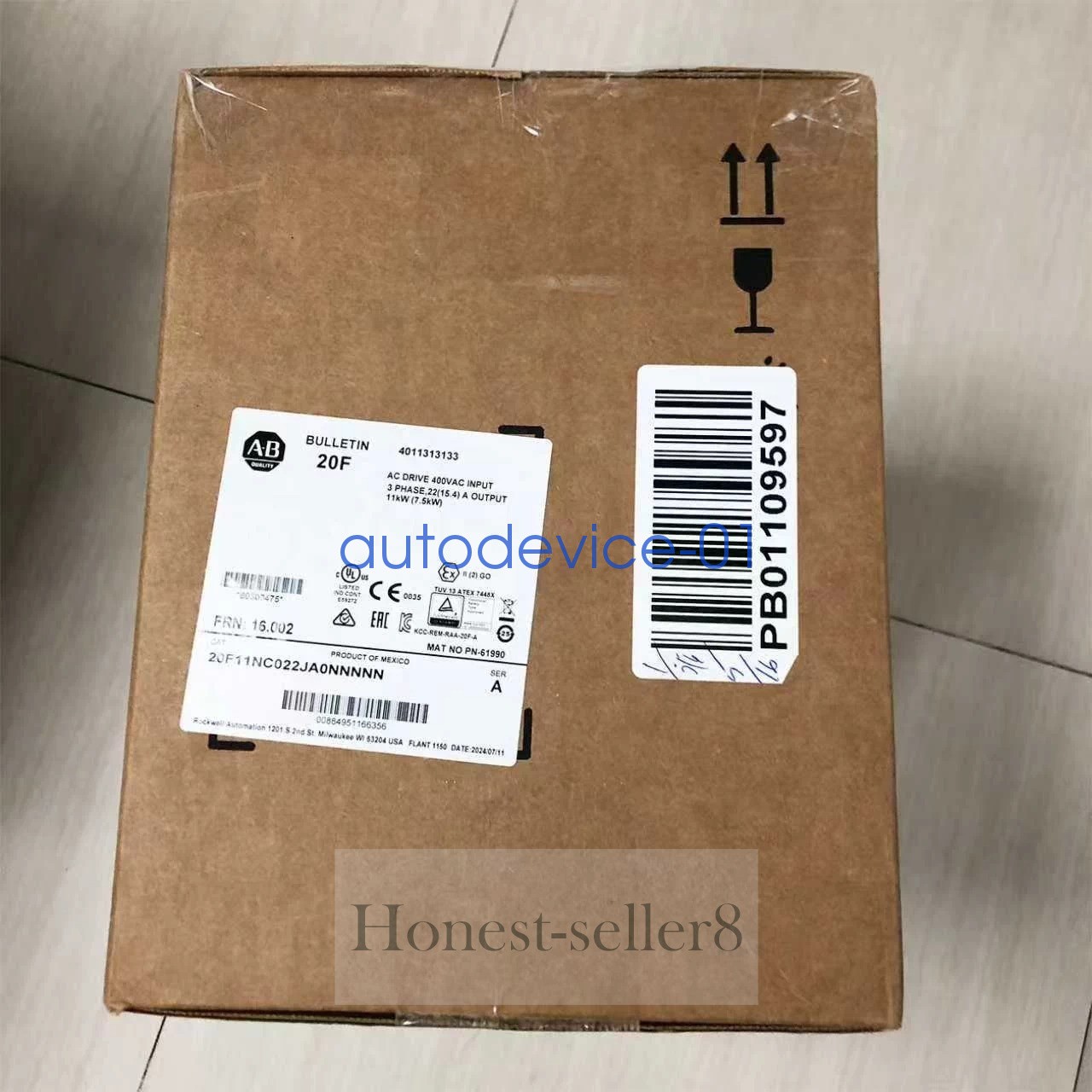 New  20F11NC022JA0NNNNN PowerFlex Air Cooled 753 AC Drive Open Type DHL/FedEx
