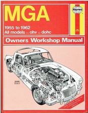 MG MGA 1500 1600 TWIN CAM COUPE ROADSTER 1955-62 WORKSHOP MANUAL *VGC HARDBACK*