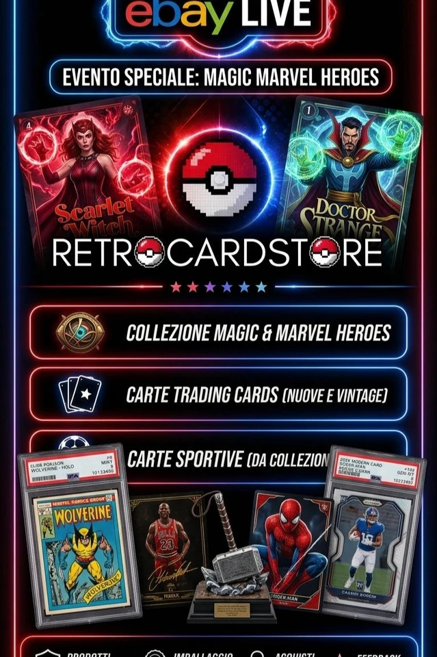 Live Rip & Ship e carte singole Retrocardstore