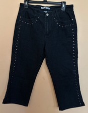 Adolfo Capri Jeans Beaded Embroidered  Embell...